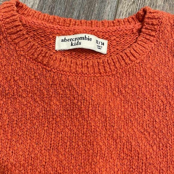 Yellowstone Monica Inspired Orange Abercrombie Native Print Sleeveless Sweater - Picture 3 of 5